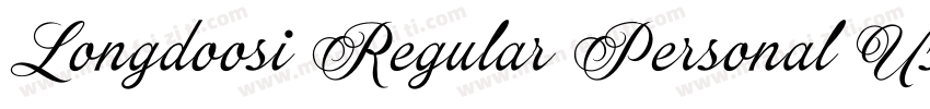 Longdoosi Regular Personal Use字体转换